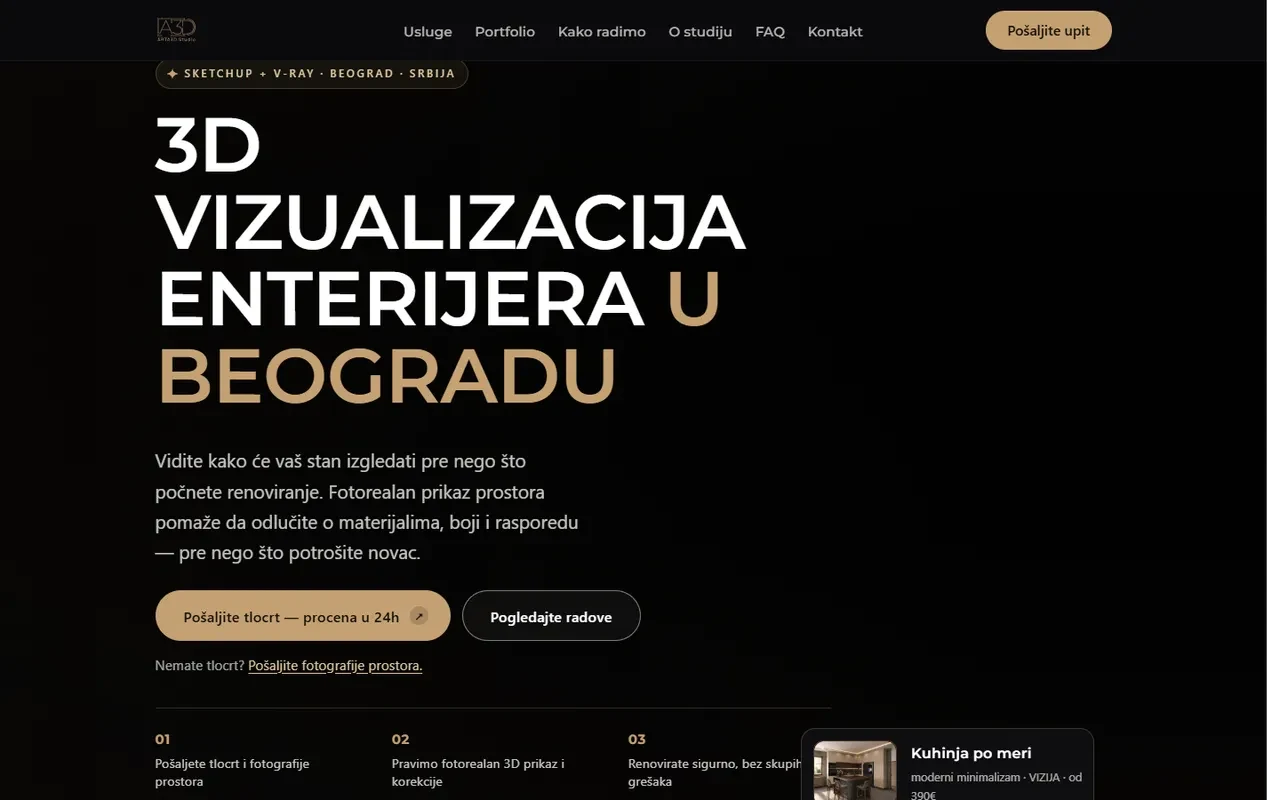 ARTA3D — 3D vizualizacije arhitekture, moderna staklena zgrada